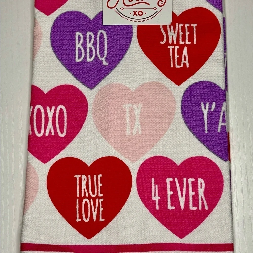 Destination Holiday Heart Kitchen Towel Set